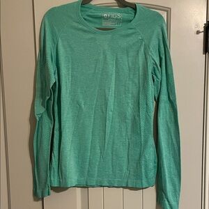 Figs Women’s Surgical Green Salta Seamless Longsleeve Underscrub- GUC